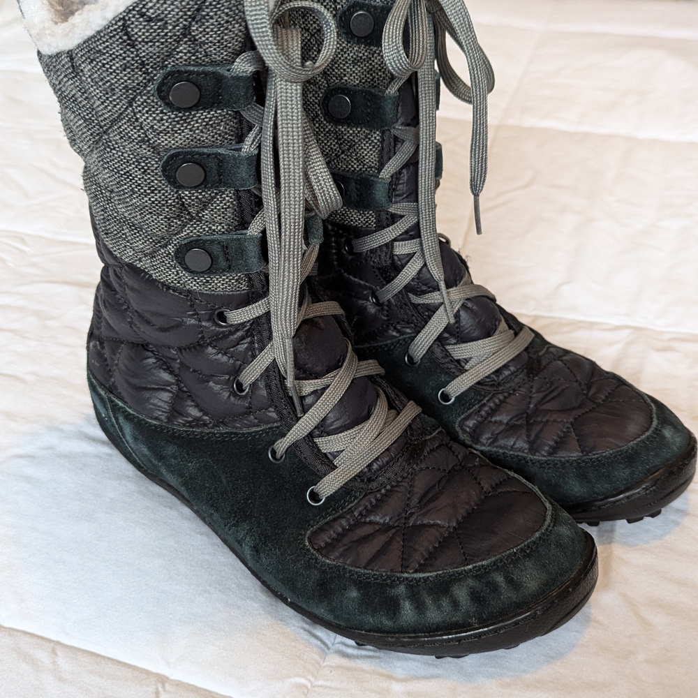 Columbia Black and Gray Winter Boots